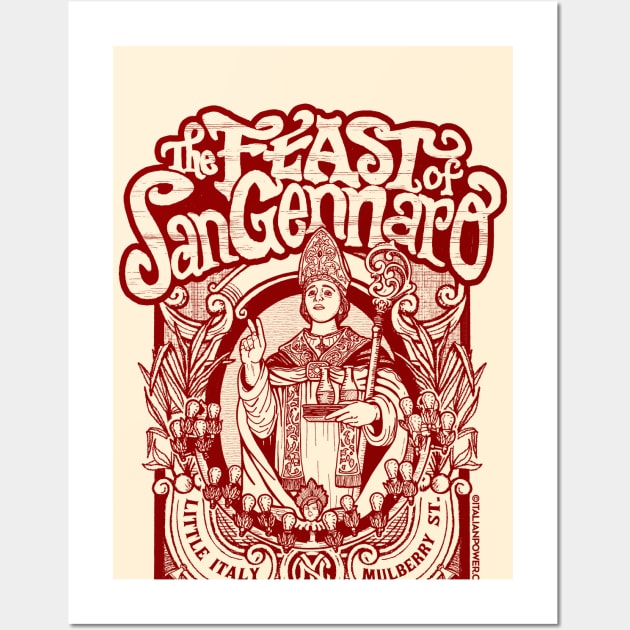 Feast of San Gennaro Wall Art by ItalianAmericanPodcast